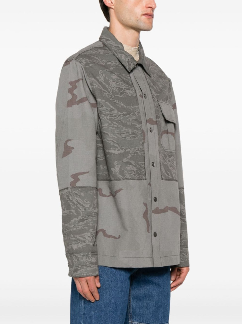 - Camouflage Print Overshirt