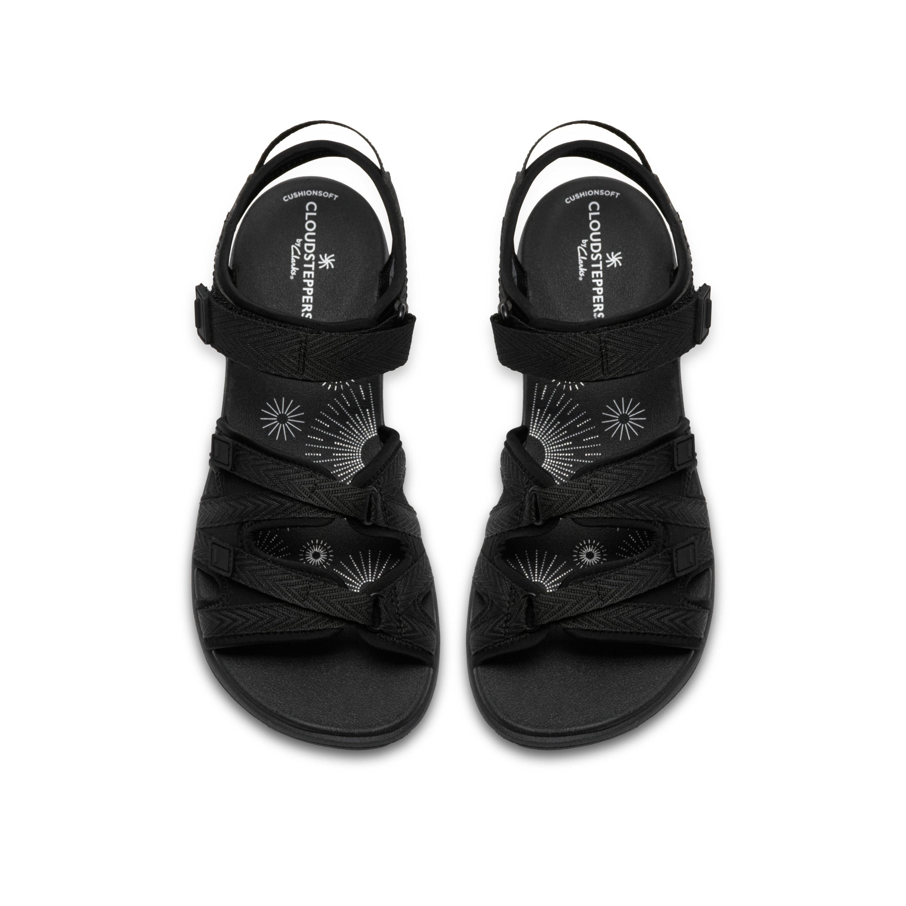 Clarks Mira Madi Black Strappy Sanda