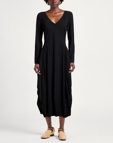 Woman Midi dress Black Size 8 Nylon, Elastane