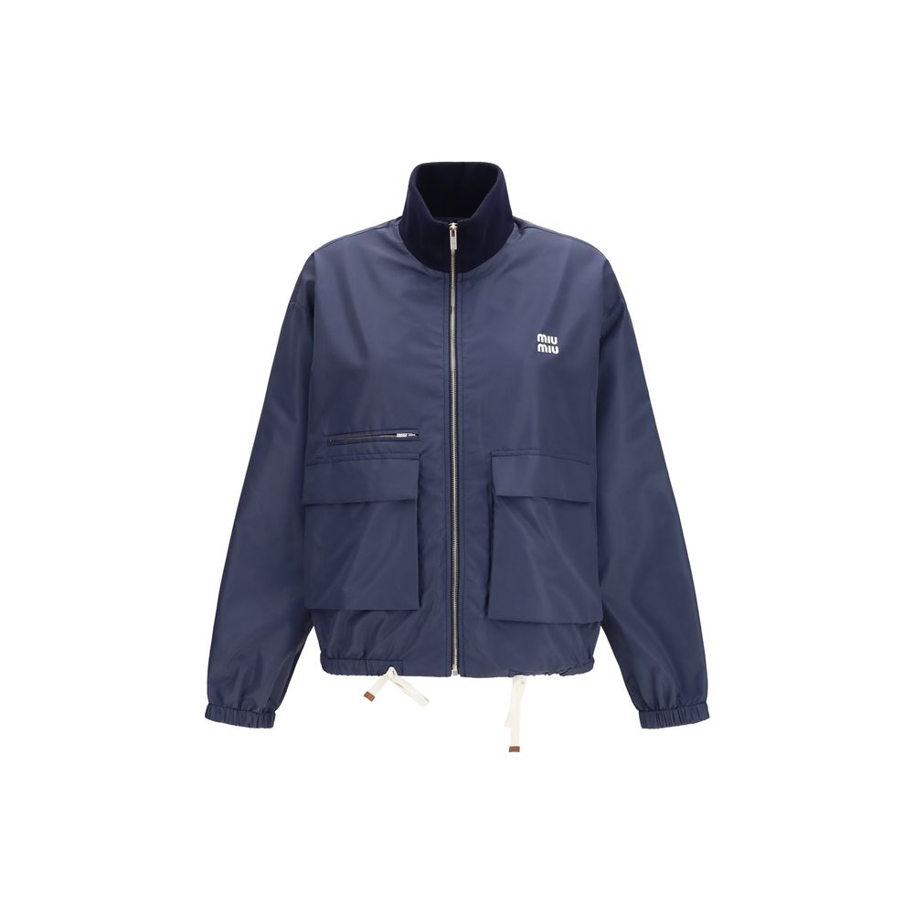 Technical Polyester Jacket — Navy
