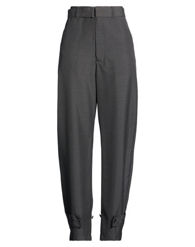 Woman Pants Charcoal Size 2 Polyester, Wool
