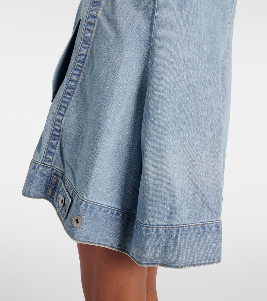 Deconstructed denim minidress