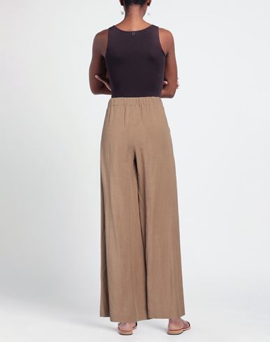 Woman Pants Brown Size S Viscose, Linen
