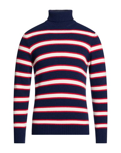 Man Turtleneck Navy Size 40 Polyamide, Wool, Viscose, Cashmere