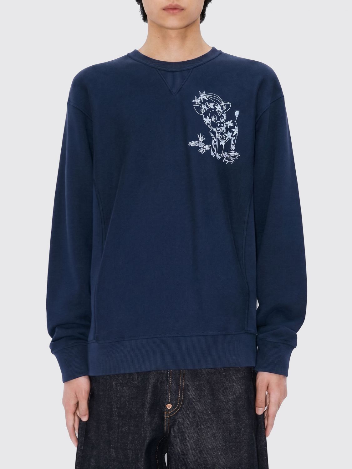 Sweatshirt Men color Blue