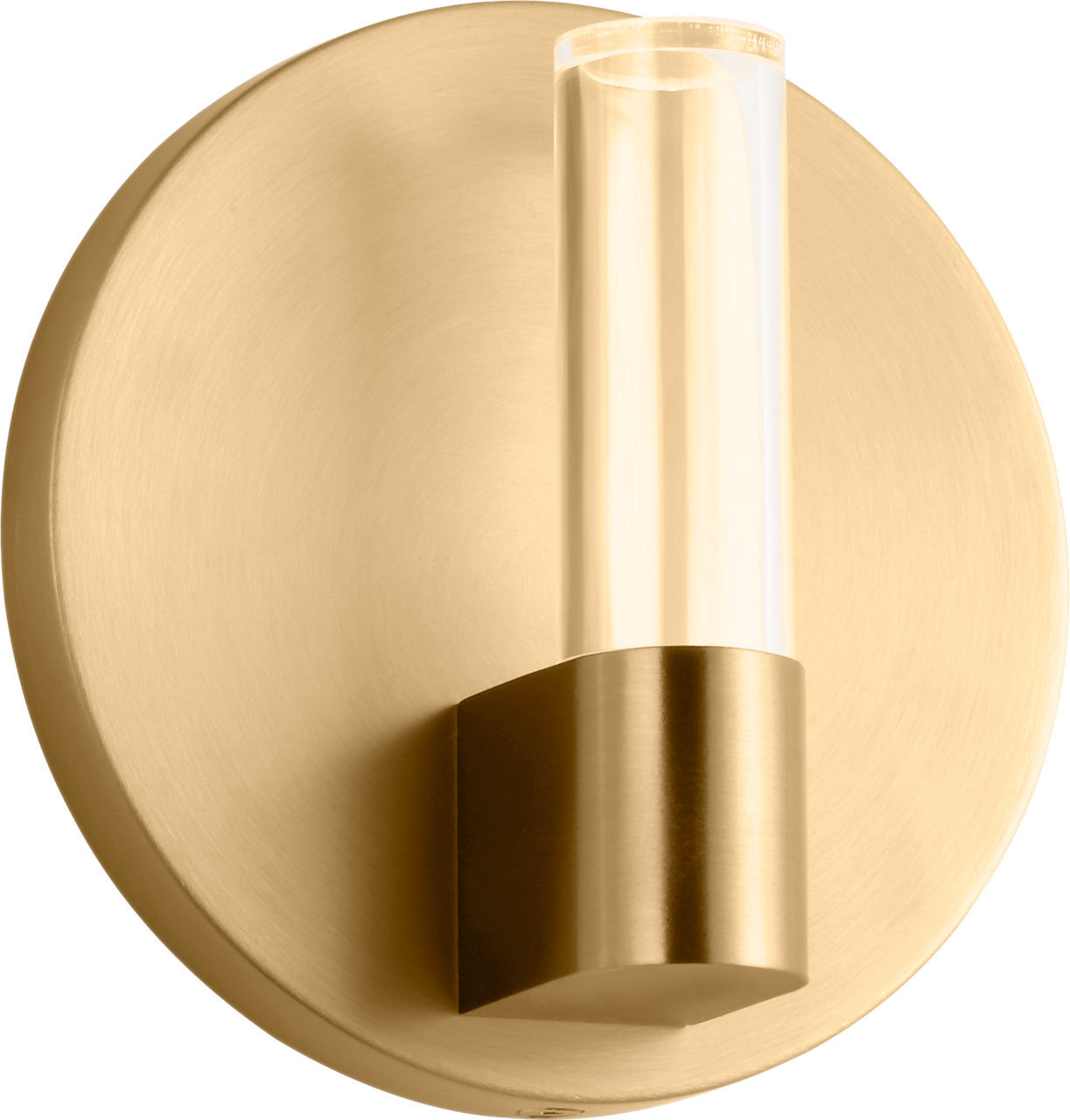 Burnished Brass | Burnished Brass LED Wall Sconce from the Silas Collection