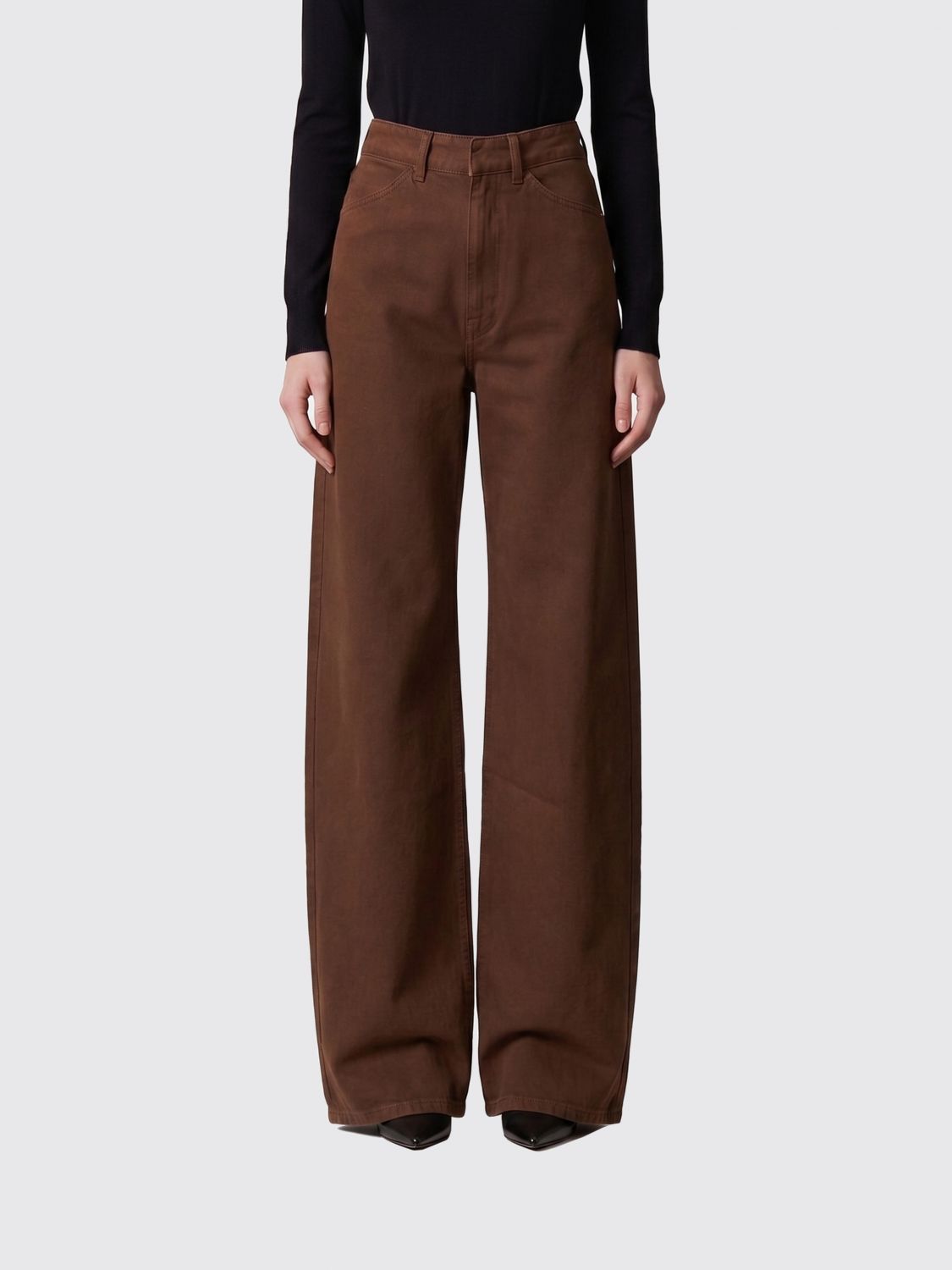 Pants Woman color Brown