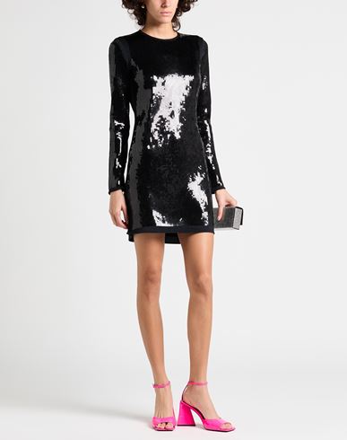 Woman Mini dress Black Size 10 Viscose, Elastane