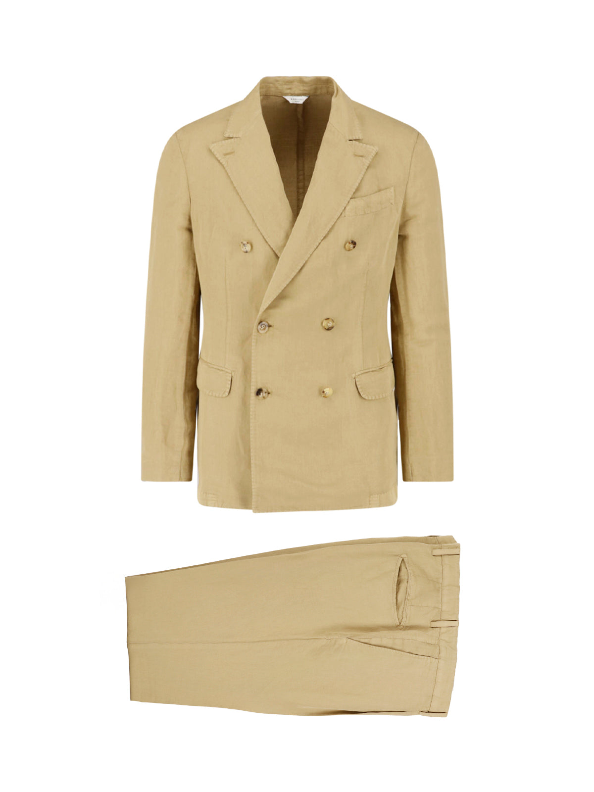 Men's Linen-Cotton Dress with Light, Natural Texture