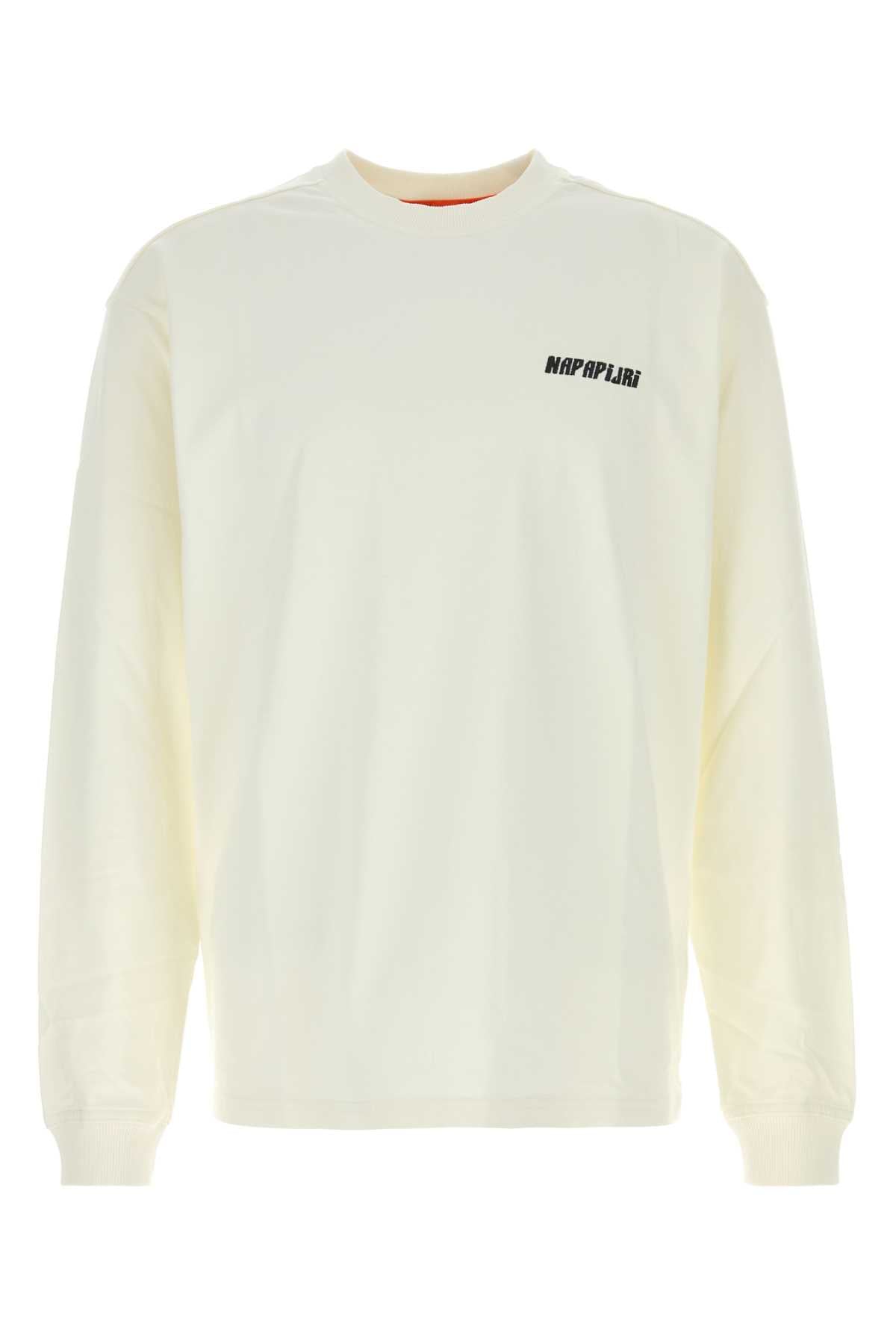 Logo-Embroidered Cotton T-Shirt — White