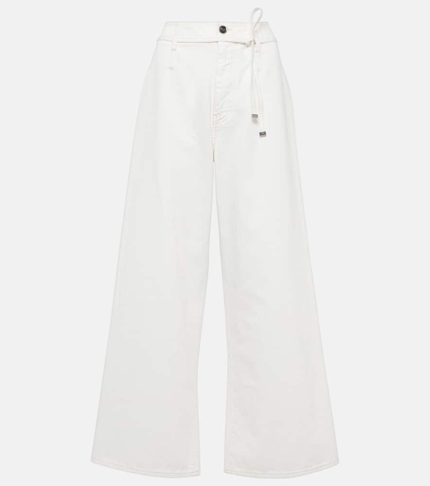 High-rise wide-leg jeans