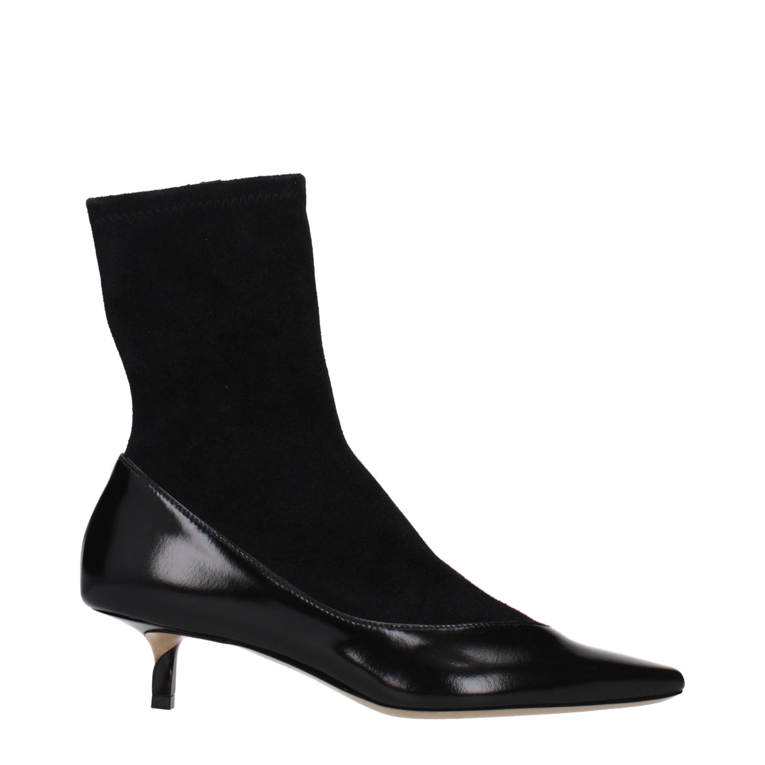 Jacquemus Black Leather Ankle Women's Boot