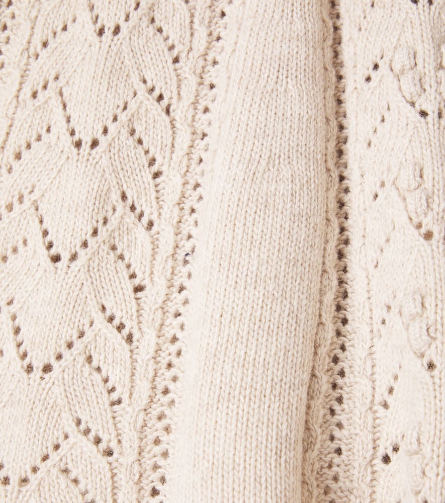 Lila open-knit skirt