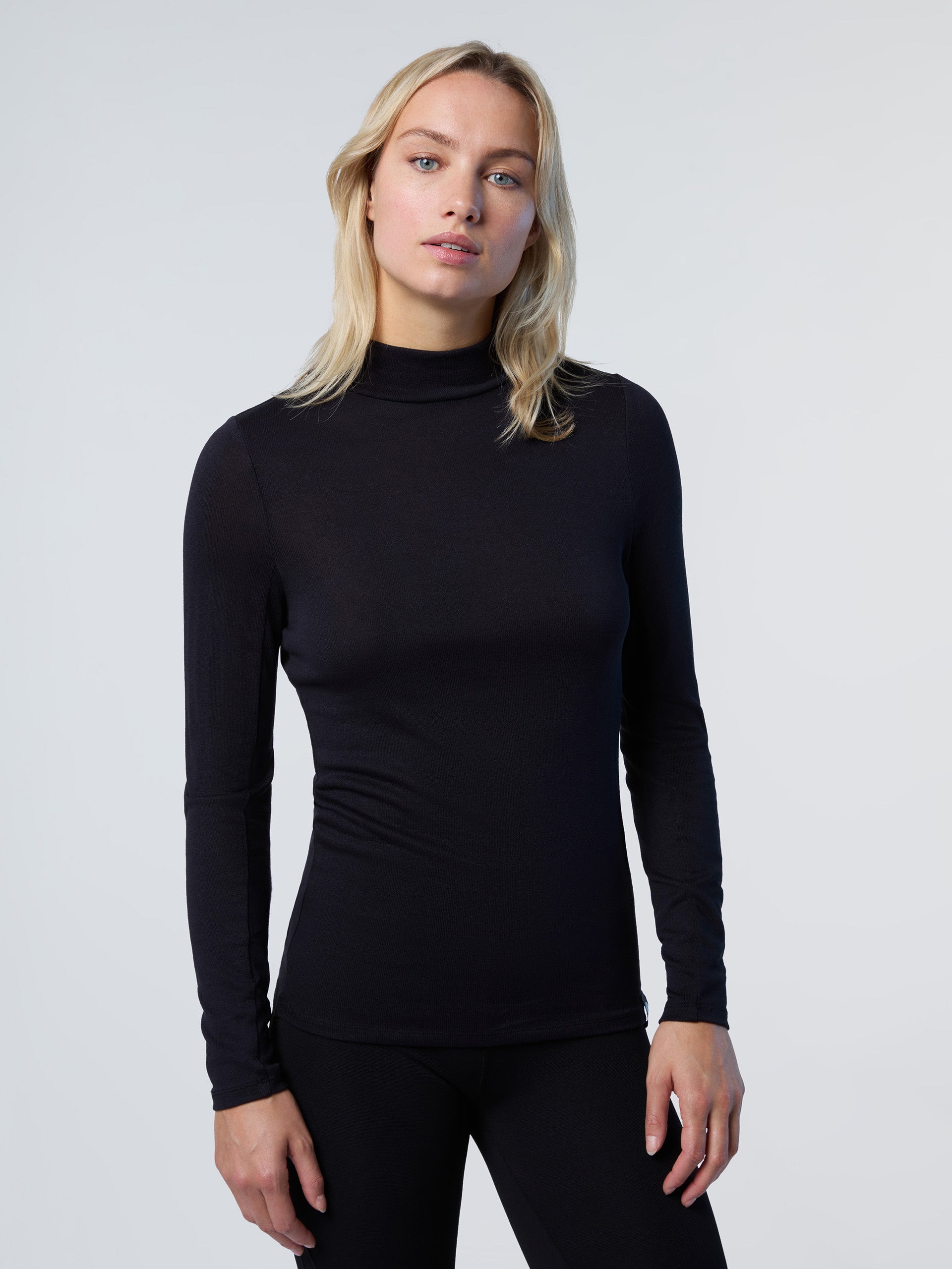 Viscose jersey high-neck top - New Collection