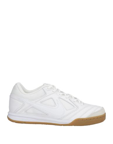Man Sneakers White Size 6 Leather, Textile fibers
