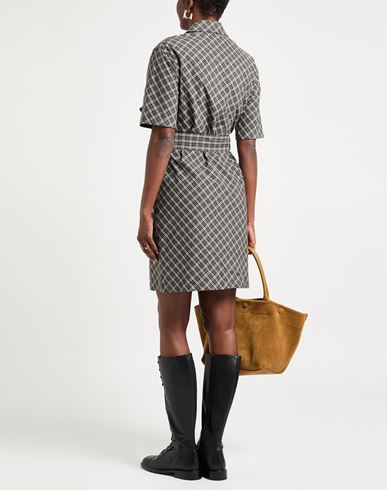 Woman Midi dress Military green Size 0 Cotton