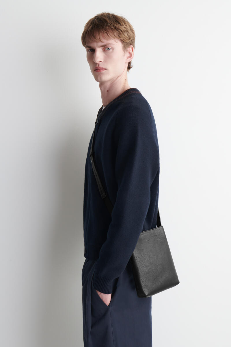 City Crossbody Bag - Grained Leather