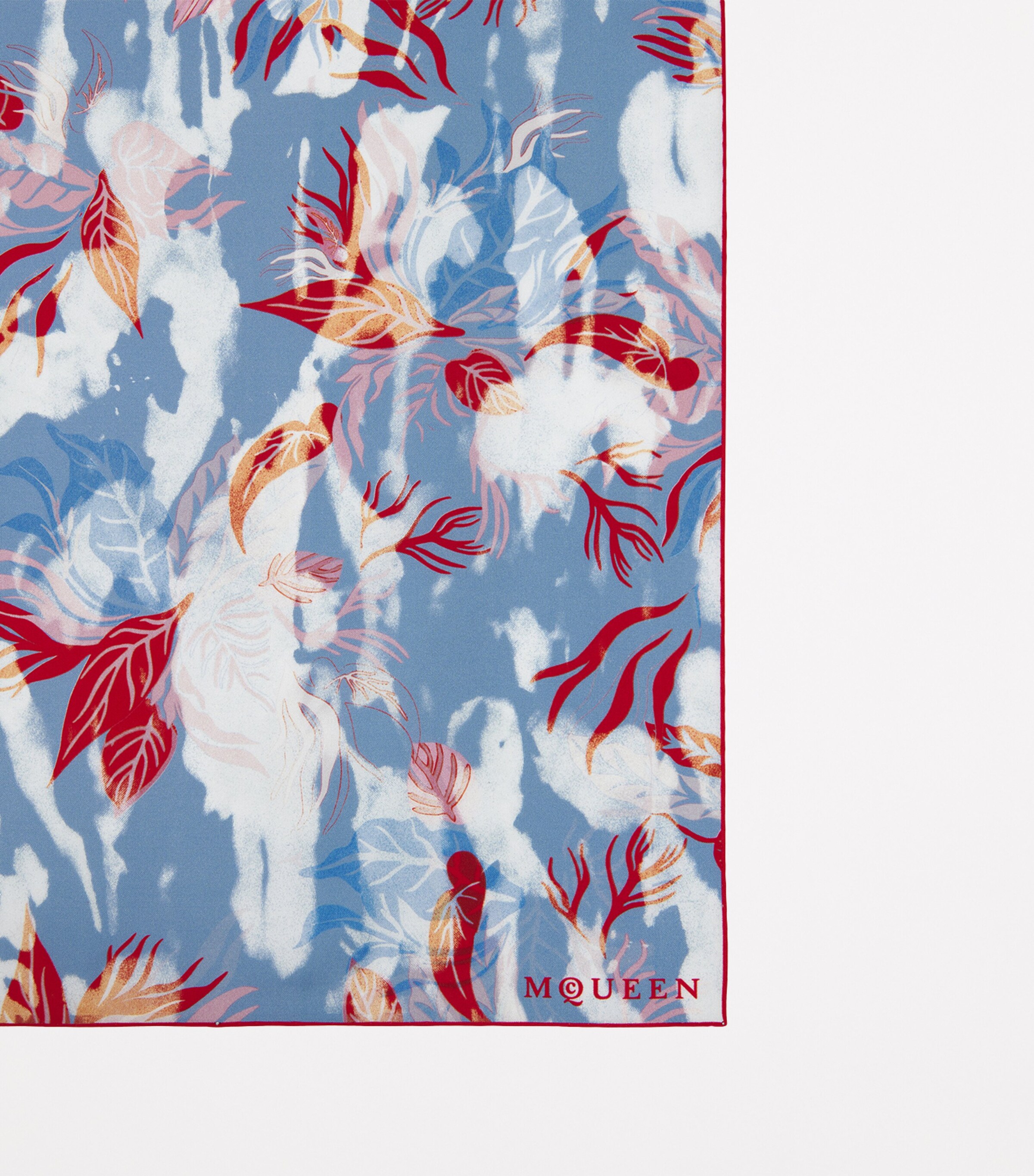 Silk Botanical Square Scarf