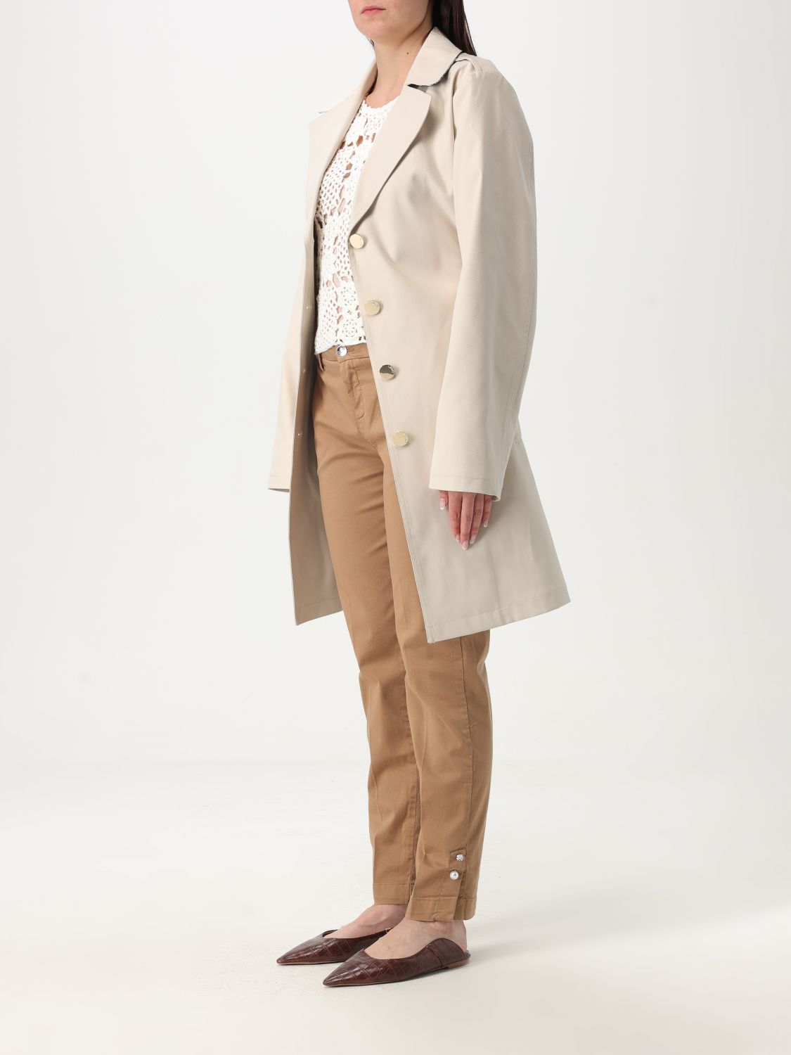 Trench Coat LIU JO Woman color Natural