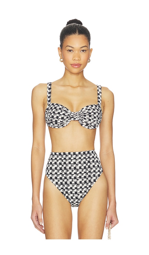 Cleobella Beckett Top in Black,White. - L also in M, S