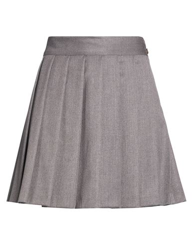 Woman Mini skirt Taupe Size S Polyester, Viscose, Elastane