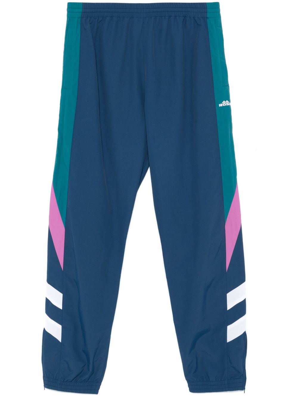 Logo-embroidered track pants - Blue