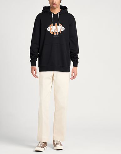 Man Sweatshirt Black Size 3XL Cotton