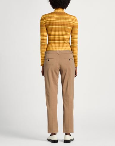 Woman Pants Light brown Size 4 Cotton, Lycra