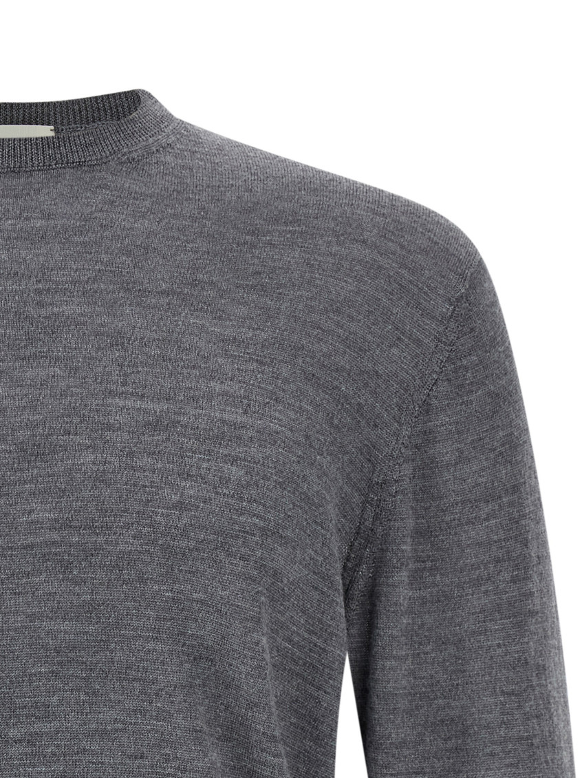 Grey Extrafine Mesh Sweater