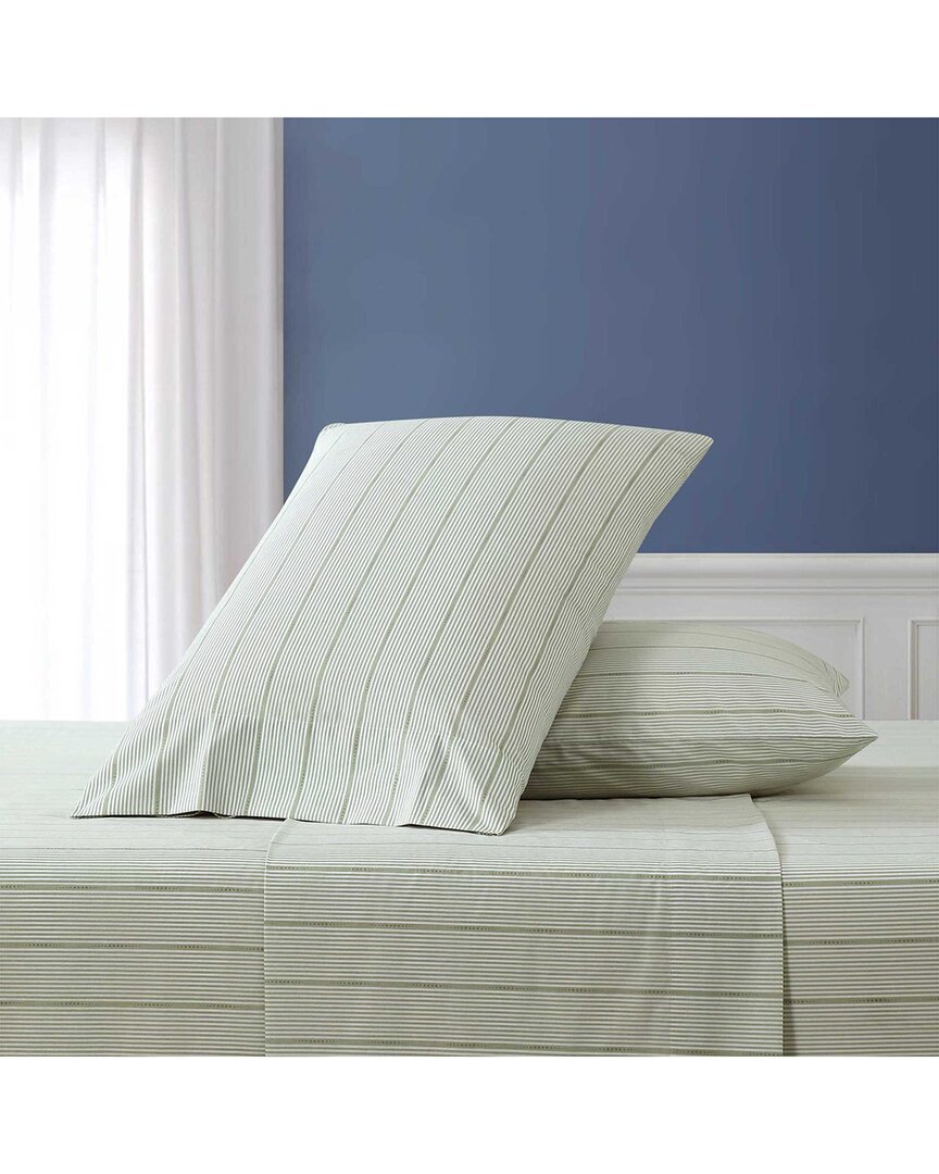 Ellipse Stripe Cotton Percale Sheet Set