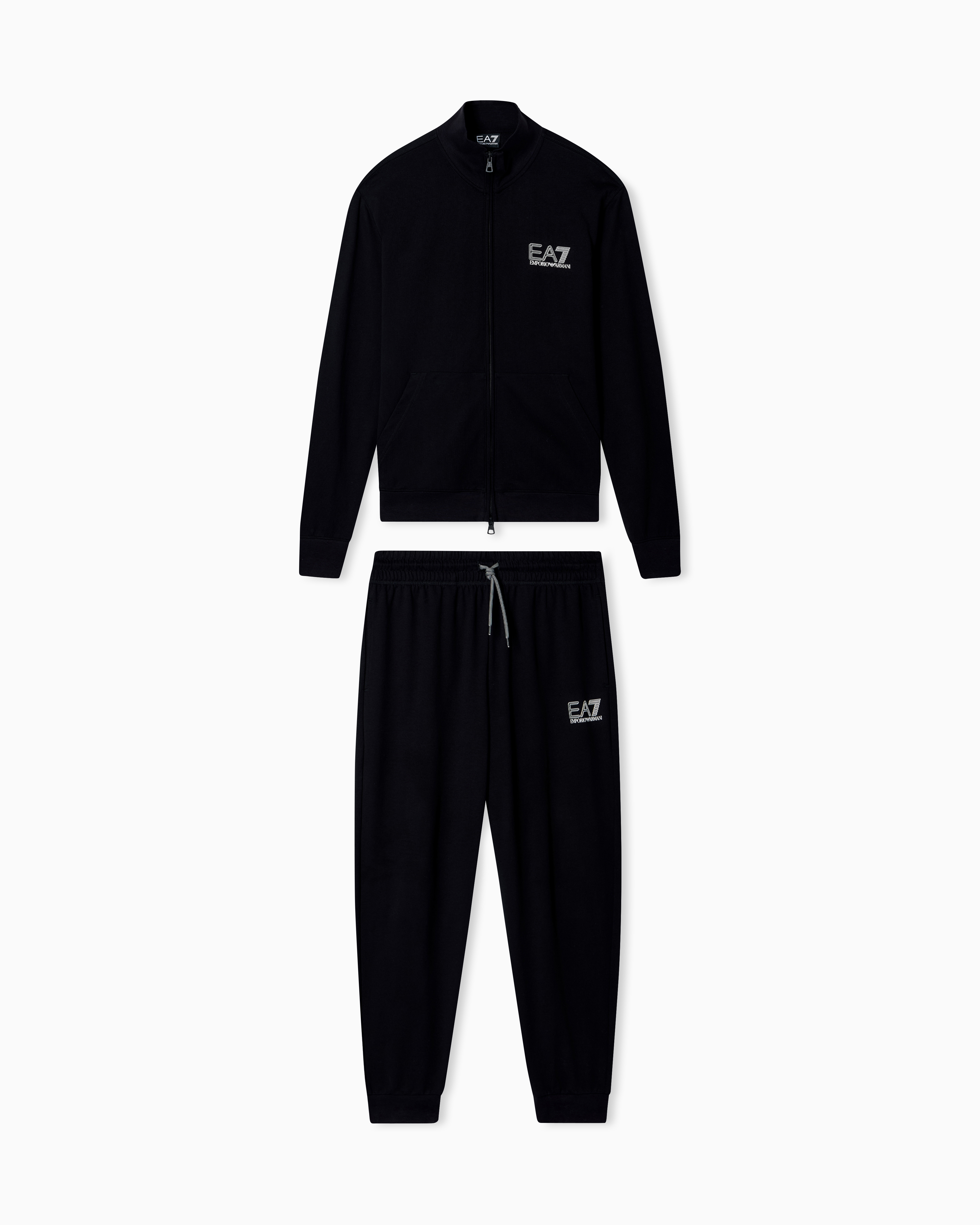 Visibility pure cotton zip-up tracksuit