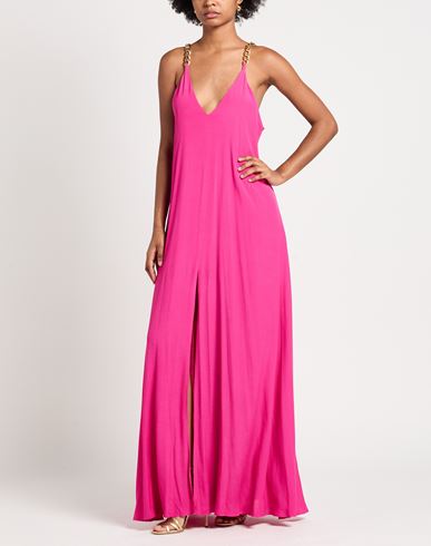 Woman Maxi dress Fuchsia Size 4 Rayon