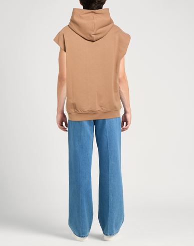 Man Sweatshirt Camel Size S Cotton, Elastane