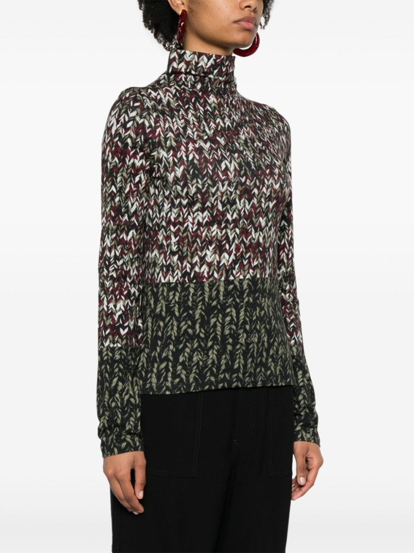 - Jersey Turtleneck Sweater