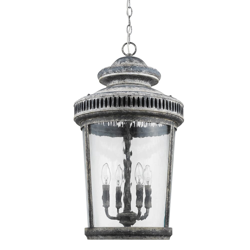 Antique Lead Four Light Foyer Pendant from the Kingston Collection