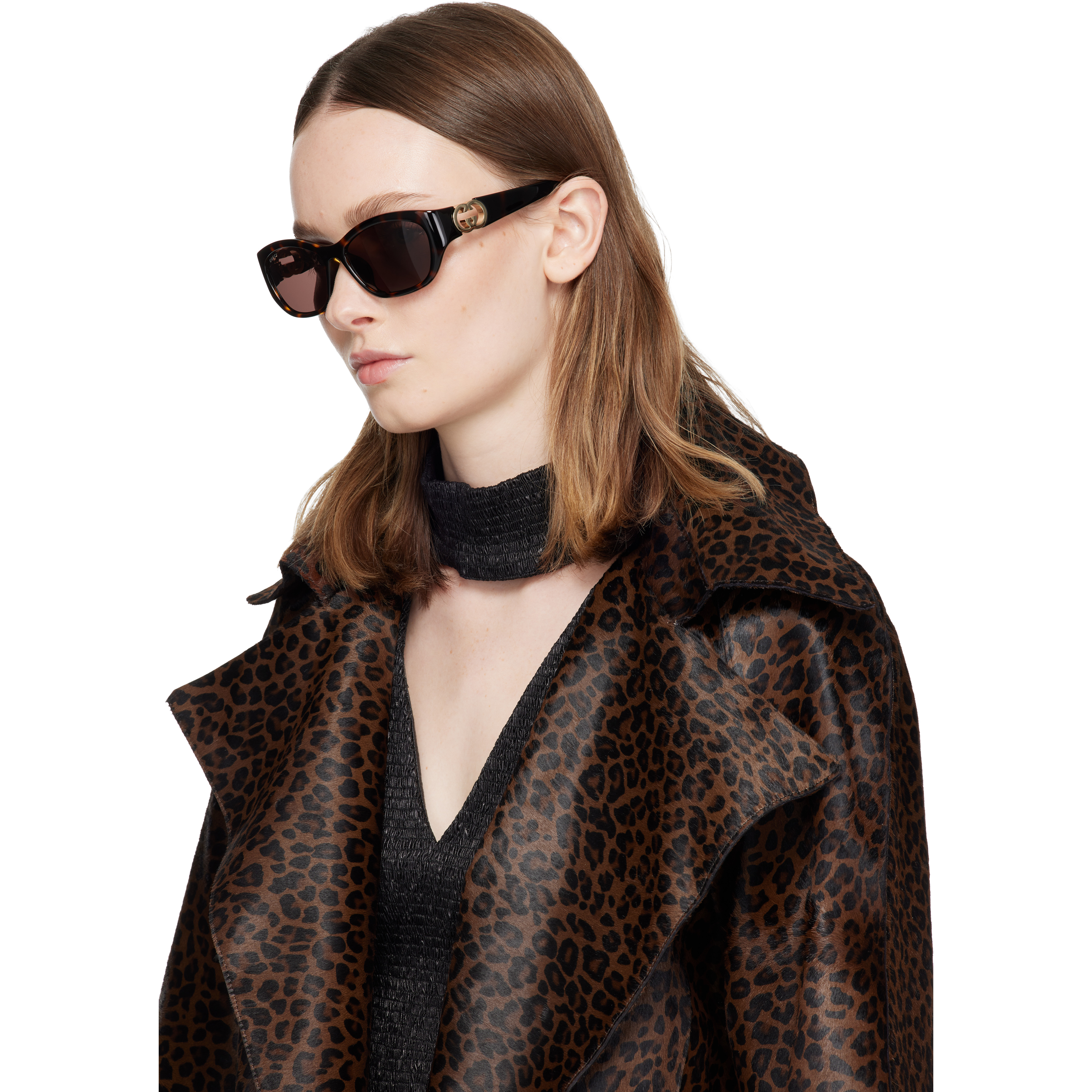Brown Hailey Round Sunglasses