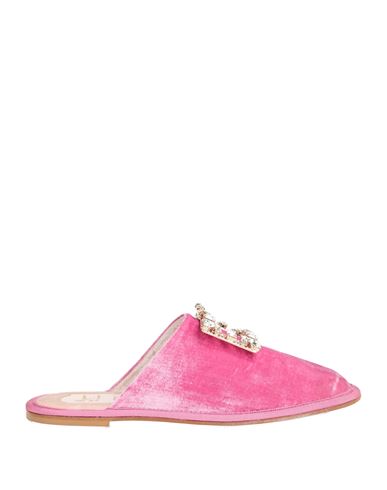 Woman Mules & Clogs Fuchsia Size 4 Textile fibers