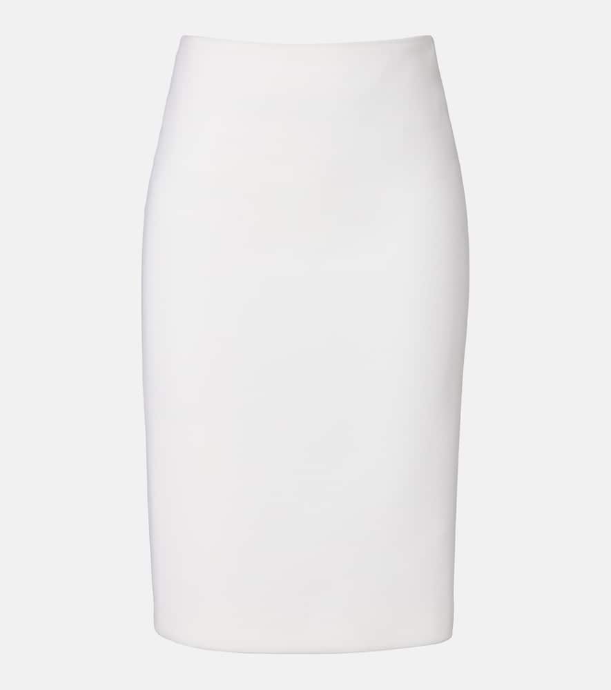 Virgin wool midi skirt