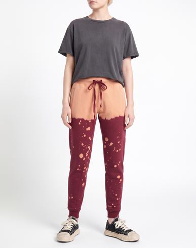 Woman Pants Garnet Size M Cotton, Polyester
