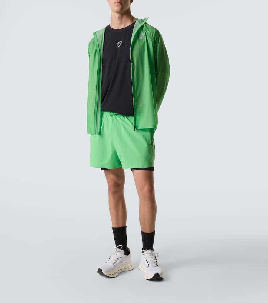 X On running shorts