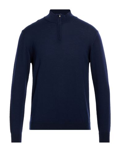 Man Turtleneck Navy Size L Merino Wool