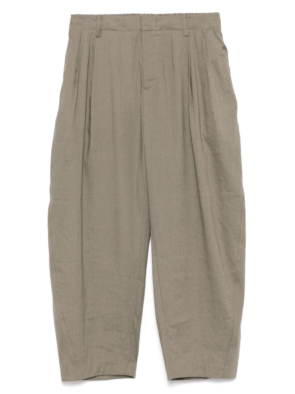 Zip-up casual trousers - Black