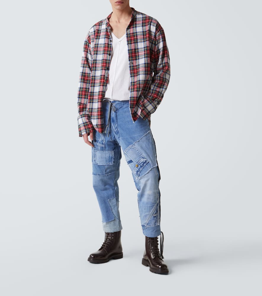 Greg Lauren Patchwork straight jeans
