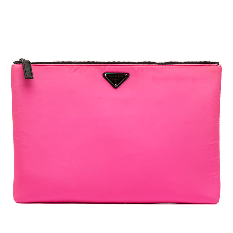 Pre-owned Tessuto Padded Zip Clutch Ladies PI32ETJISMN99V51