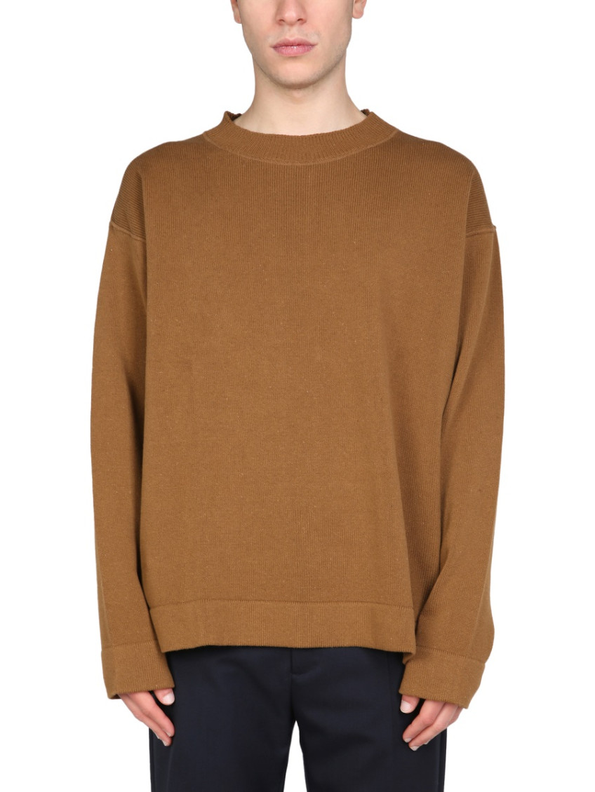 Brown Crew Neck Sweater
