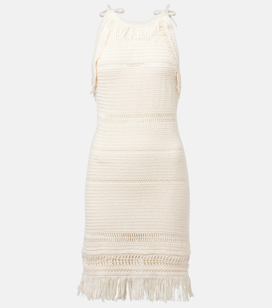 Araliage macramé cotton minidress