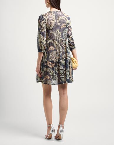 Siyu Woman Mini dress Navy Size 4 Polyester, Polyamide
