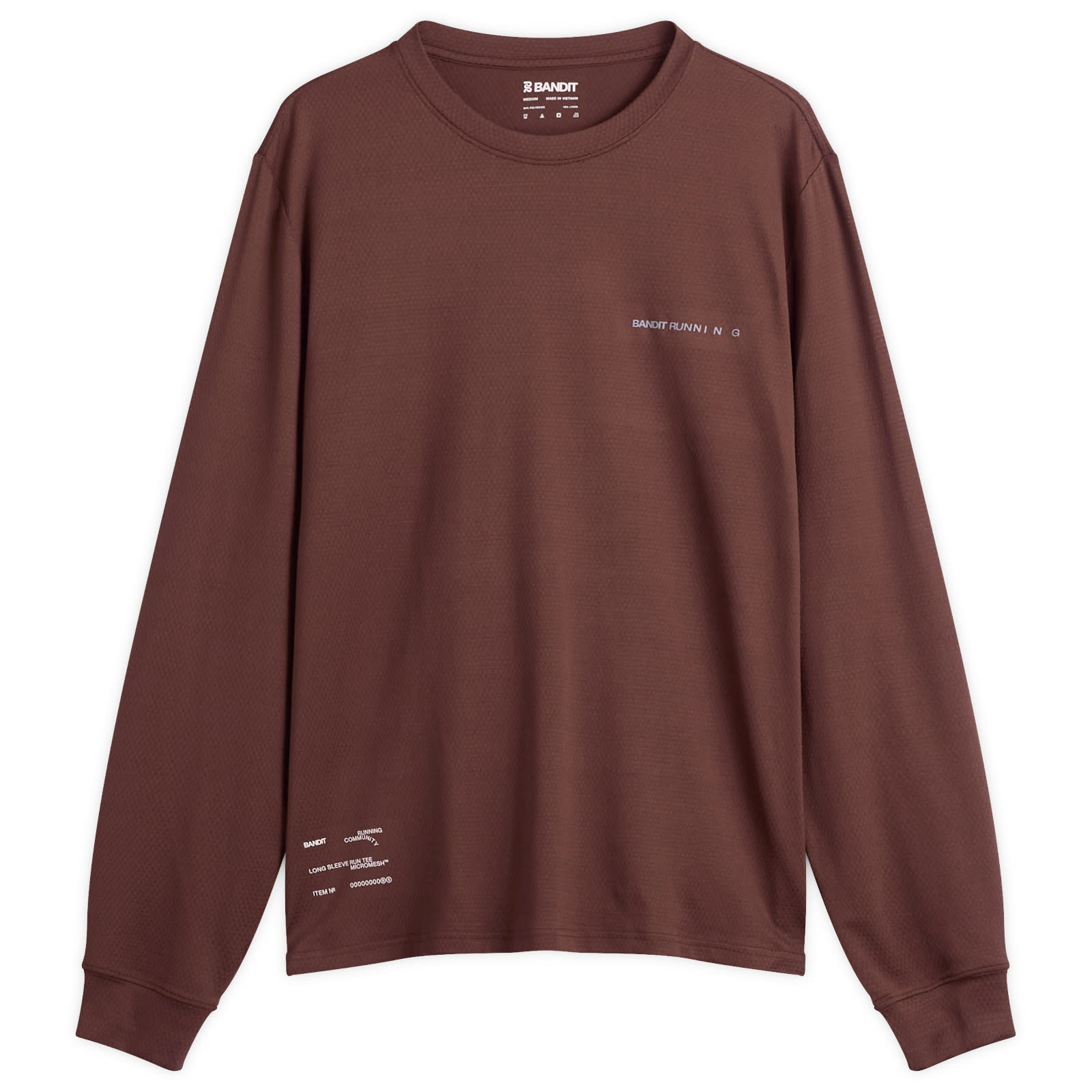 MiroMesh Men's LS Performance T-Shirt Cacao