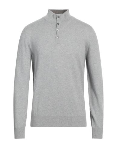 Man Turtleneck Light grey Size 50 Virgin Wool, Cashmere, Viscose