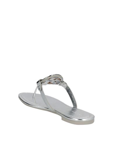Woman Thong sandal Silver Size 11 Leather